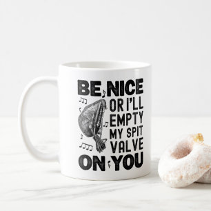 Caneca De Café Seja Legal Ou Eu Esvaziarei Meu Válvula de Escarro