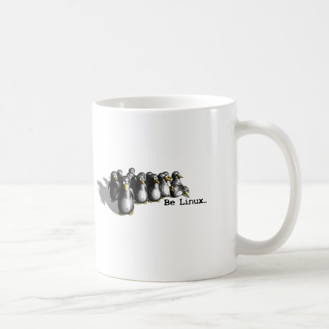 Caneca De Café Seja Linux (Direita)