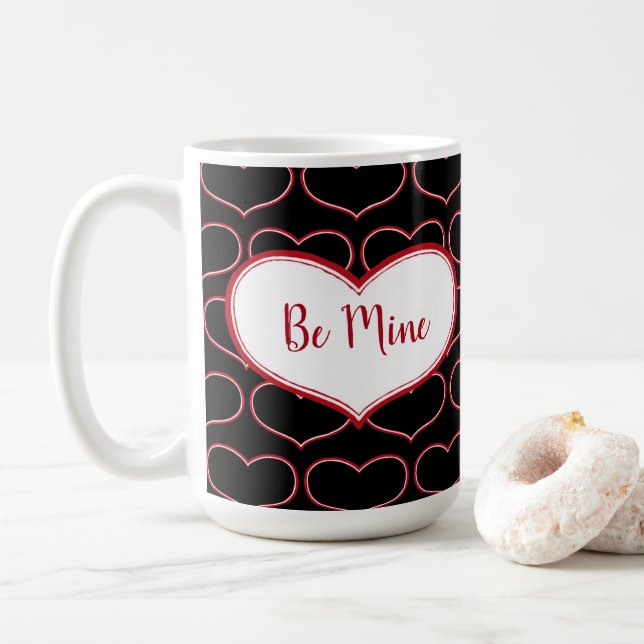 Caneca De Café Seja meu Design gráfico (Com Donut)