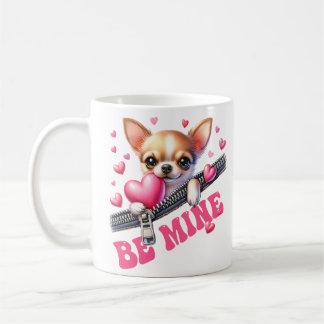 Caneca De Café Seja o meu Cachorro Chihuahua no zíper