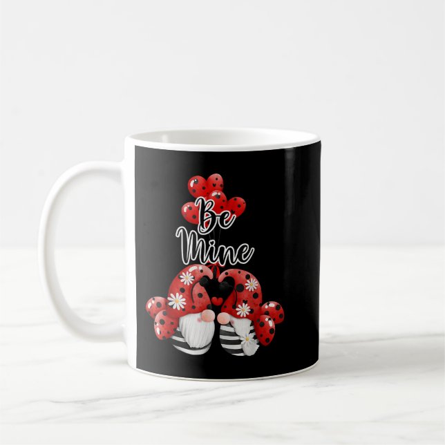Caneca De Café Seja O Meu Dia de os namorados Gnomo Ladybug Para  (Esquerda)