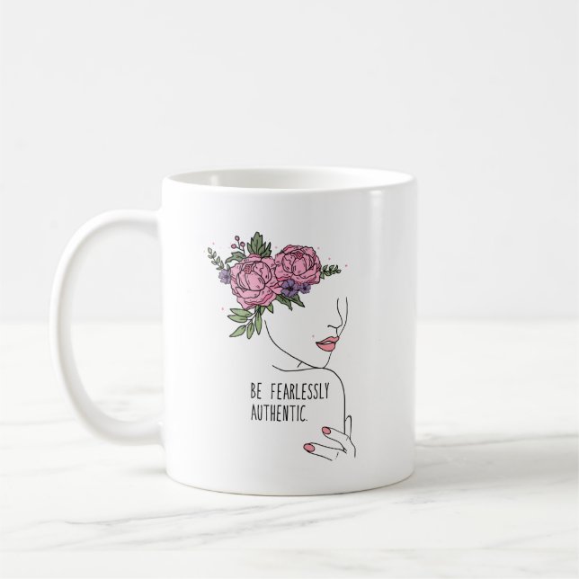 Caneca De Café Seja Rosas sem medo (Esquerda)