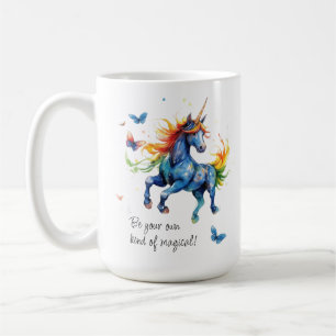 Caneca De Café Seja seu próprio tipo de mágica - Unicórnio