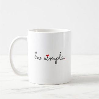 Caneca De Café Seja simples - Encontre sua paz
