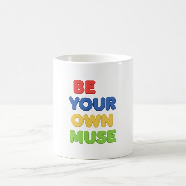 Caneca De Café Seja sua própria Musa (Centro)