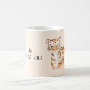 Caneca De Café Seja Tigre Aventureiro