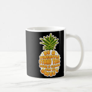 Caneca De Café Seja Um Abacaxi Fruta Tropical Sa Motivacional Cuj
