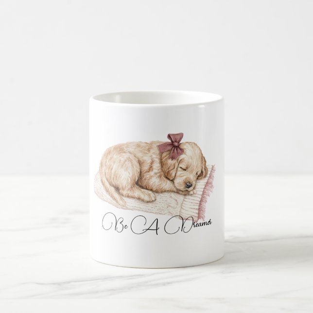Caneca De Café Seja um Cão Sonhador (Centro)