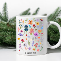 Seja um Wildflower - Floral Inspirational Mug