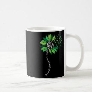 Caneca De Café Seja verde Fita Sunflower Mental Health Aware
