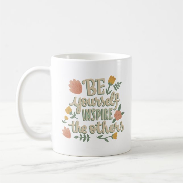 Caneca De Café seja você mesmo inspira os outros (Esquerda)