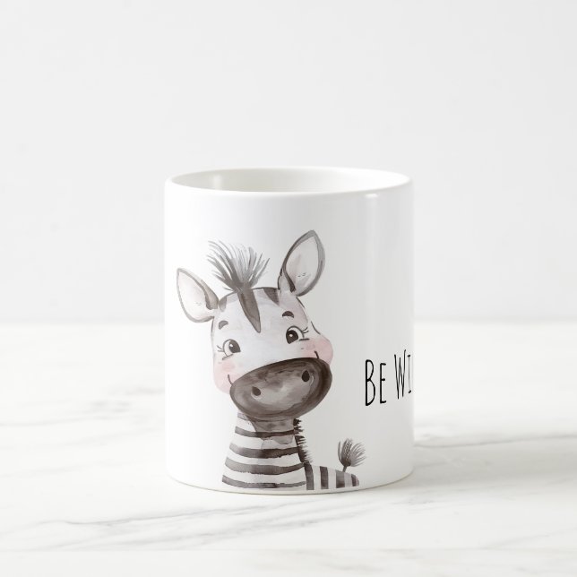 Caneca De Café Seja Zebra Feliz Selvagem (Centro)
