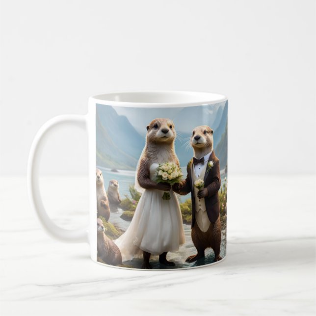 Caneca De Café **"Selado com um Beijo: Totalmente apaixonado"** (Esquerda)