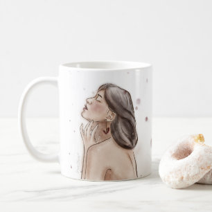 Caneca De Café Self Love Mug Branco e Abertura