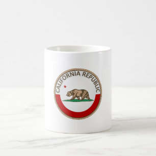 Caneca De Café Selo da bandeira dos Estados da Califórnia