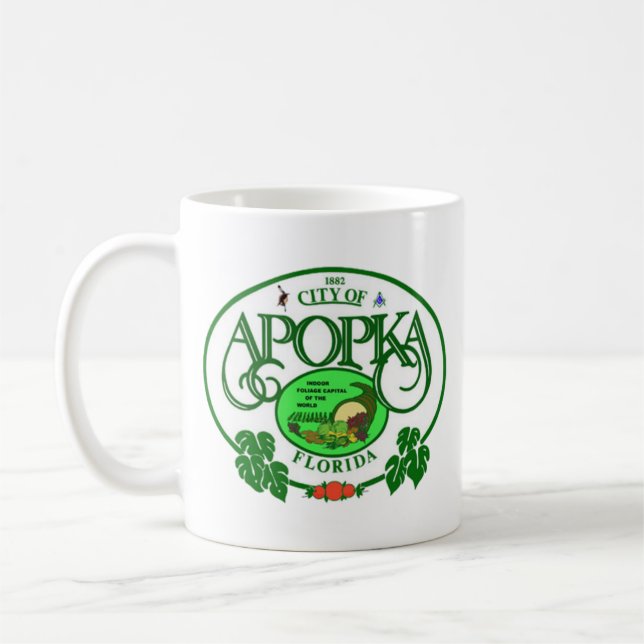 Caneca De Café Selo de Apopka, Flórida (Esquerda)