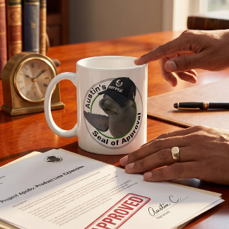 Caneca De Café Selo de Aprovação Certificado | Selo Personalizado