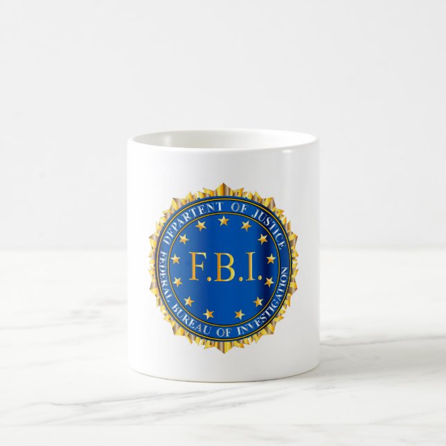 Caneca De Café Selo de Spoof do FBI (Centro)