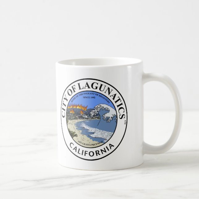 Caneca De Café Selo do bobo de Lagunatics (Direita)