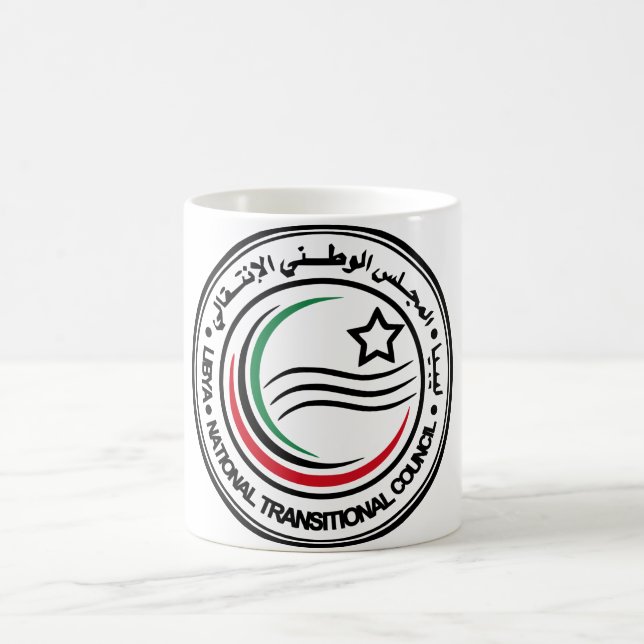 Caneca De Café Selo do Conselho Nacional de Transição da Líbia (Centro)