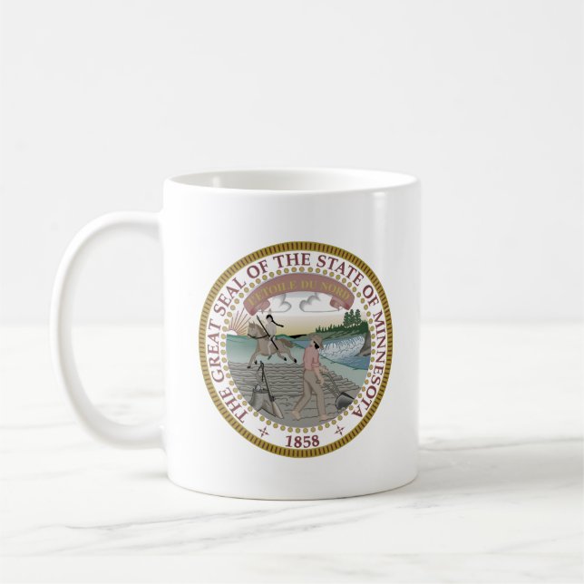 Caneca De Café Selo Estatal de Minnesota (Esquerda)