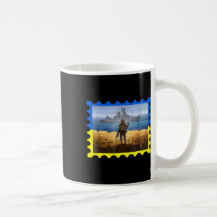 Caneca De Café Selo Postal Vintage Retro Ucrânia Bandeira Orgulho
