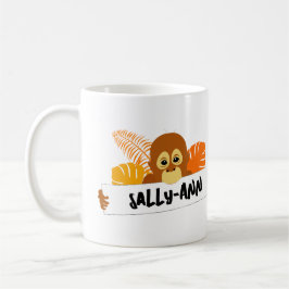 Caneca De Café Selva Personalizada de Orangutan