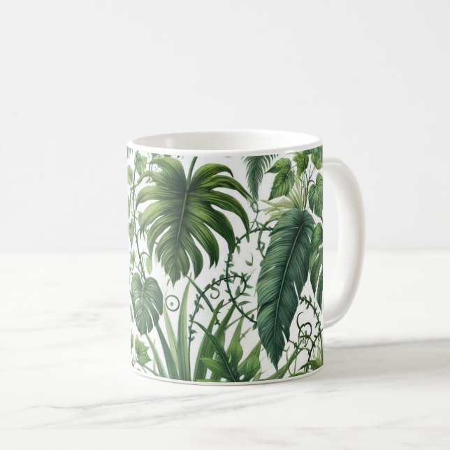 Caneca De Café Selva Tropical (Frente Esquerda)