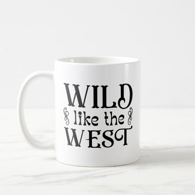 Caneca De Café Selvagem Como O Ocidente (Esquerda)