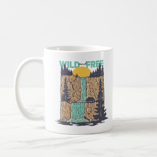 Caneca De Café Selvagem e Livre (Esquerda)