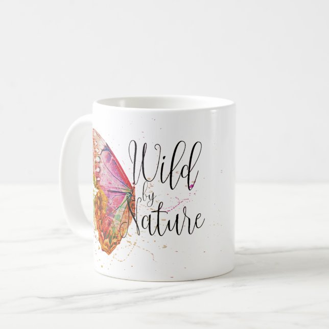 Caneca De Café Selvagem por natureza (Frente Esquerda)