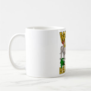 Caneca De Café Selvagem Sobre Ler De Volta Aos Livros De Professo