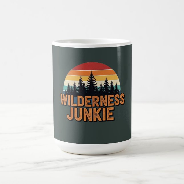 Caneca De Café Selvagem vagem retro design (Centro)