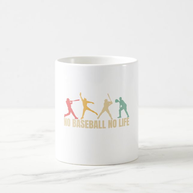 Caneca De Café Sem Beisebol Sem Vida Beisebol Divertido (Centro)