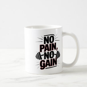 Caneca De Café Sem Dor Sem Ganho Motivação Academia Citações de F