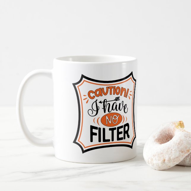 Caneca De Café Sem Filtro (Com Donut)