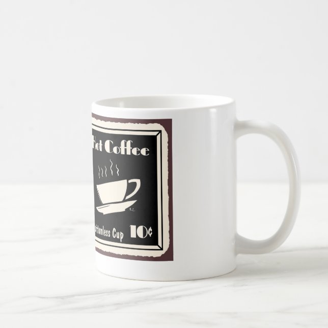 Caneca de café sem fundo (Direita)