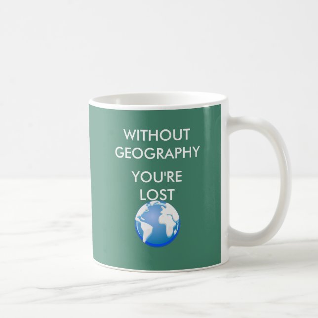 Caneca De Café Sem geografia você é perdido (Direita)