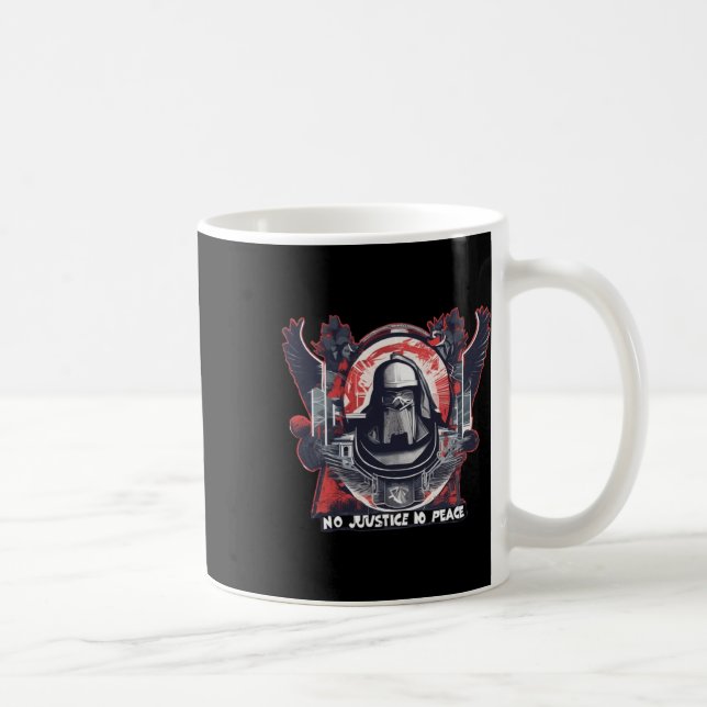 Caneca De Café Sem Justiça Sem Pavilhão de Paz1 (Direita)