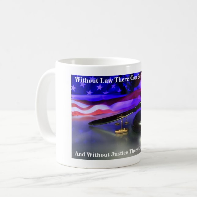 Caneca De Café Sem Lei Não Pode Haver Liberdade, E Sem... (Frente Esquerda)