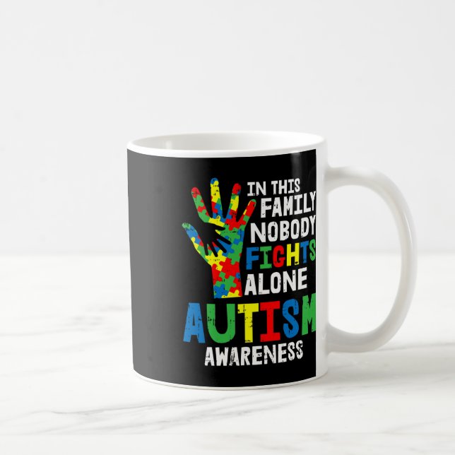 Caneca De Café Sem Luta Sozinha, Quebra-cabeça de Consciência do  (Direita)
