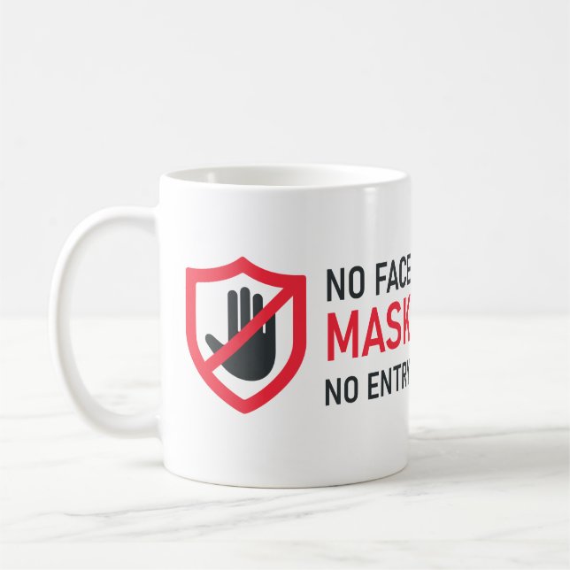 Caneca De Café Sem máscara de rosto Sem entrada (Esquerda)