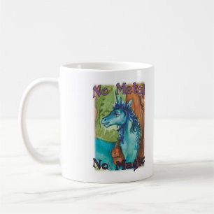 Caneca De Café Sem metal sem magia - Blue Mug