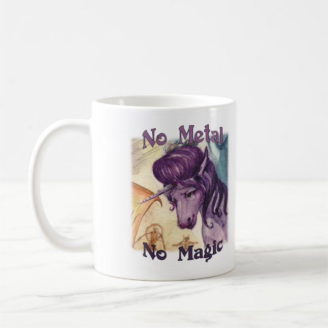 Caneca De Café Sem metal sem magia - Mug de estilo (Esquerda)