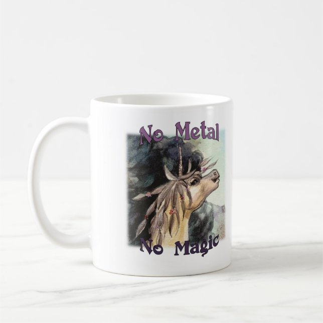 Caneca De Café Sem metal sem magia - Silubhra Mug (Esquerda)