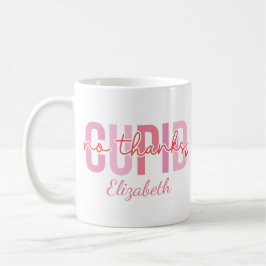 Caneca De Café Sem Obrigados Cupid Funny Custom Name Dia de os na