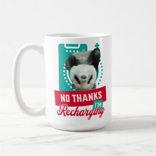 Caneca De Café Sem Obrigados, estou recarregando a bateria do bot