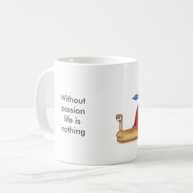 Caneca De Café Sem paixão a vida não é nada (Frente Esquerda)