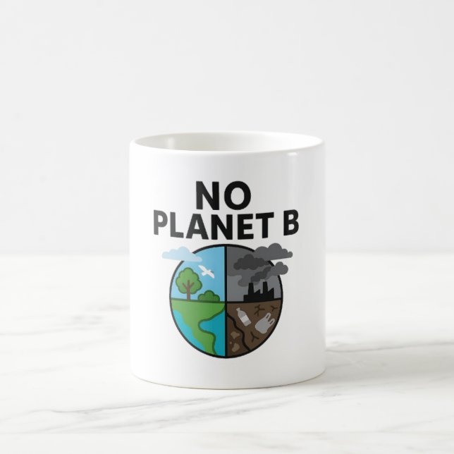 Caneca De Café Sem Placa B Mug com Sensibilização Ambiental (Centro)