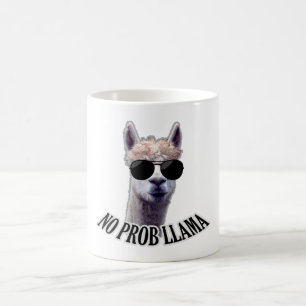 Caneca De Café Sem Prob Llama - Humor engraçado